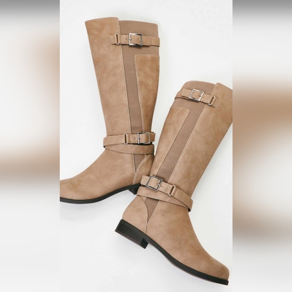 JustFab Valerie Tan Boot 9 - Picture 9 of 12